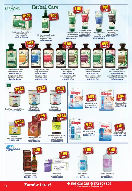A-T - gazetka promocyjna Farmacja i zdrowa żywność od środy 08.01 do piątku 31.01 - strona 12
