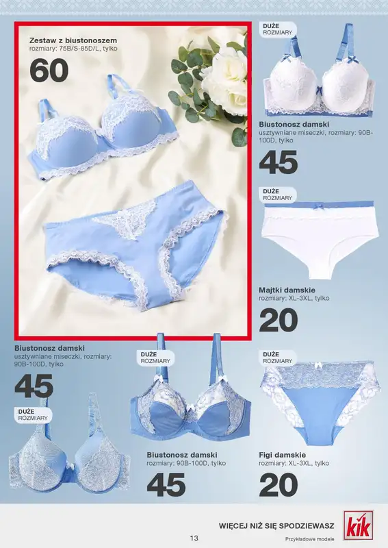 KiK - gazetka promocyjna Gazetka od poniedziałku 13.01 do niedzieli 19.01 - strona 13