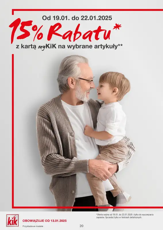 KiK - gazetka promocyjna Gazetka od poniedziałku 13.01 do niedzieli 19.01 - strona 20