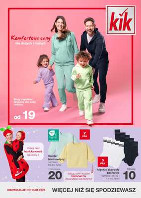 KiK - gazetka promocyjna Gazetka od poniedziałku 13.01 do niedzieli 19.01