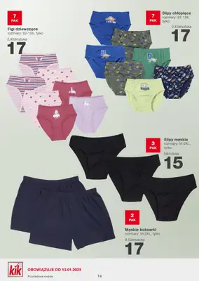 KiK - gazetka promocyjna Gazetka od poniedziałku 13.01 do niedzieli 19.01 - strona 14