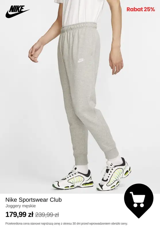 NIKE - gazetka promocyjna Wyprzedaż ubrań do -50% od piątku 10.01 do czwartku 16.01 - strona 3