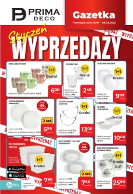 Prymus AGD / Prima Deco - gazetka promocyjna Gazetka Prima &Deco od czwartku 16.01 do soboty 08.02