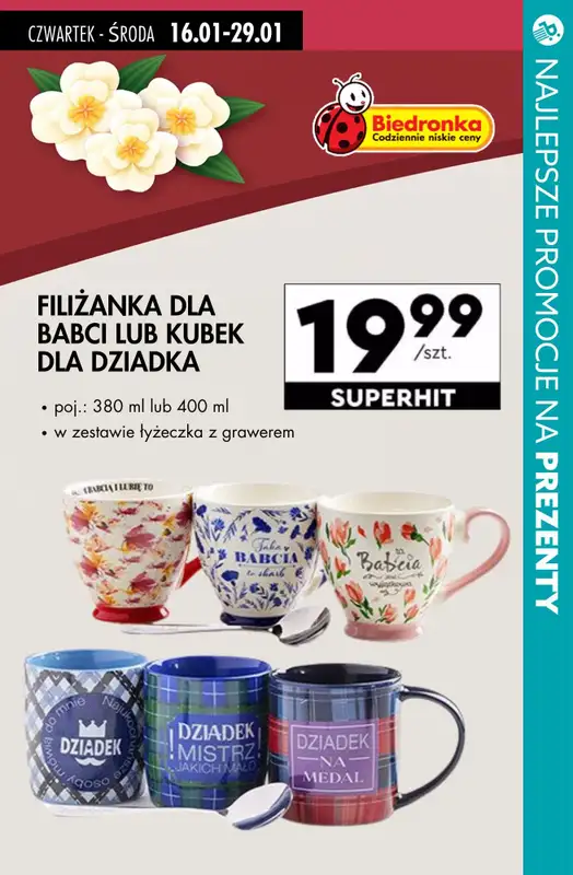 #DZIEŃ BABCI I DZIADKA - gazetka promocyjna Promocje na prezenty ze sklepów stacjonarnych od czwartku 16.01 do wtorku 21.01 - strona 3