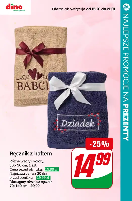 #DZIEŃ BABCI I DZIADKA - gazetka promocyjna Promocje na prezenty ze sklepów stacjonarnych od czwartku 16.01 do wtorku 21.01 - strona 10