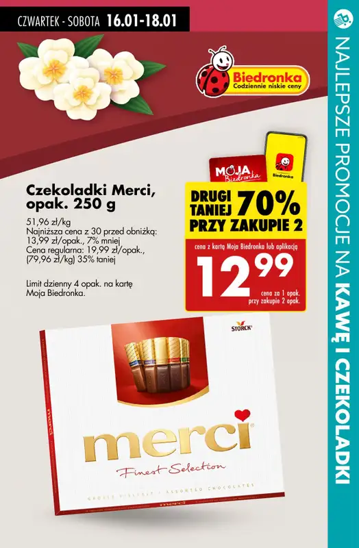 #DZIEŃ BABCI I DZIADKA - gazetka promocyjna Kawa i czekoladki dla Babci i Dziadka od czwartku 16.01 do soboty 18.01 - strona 2