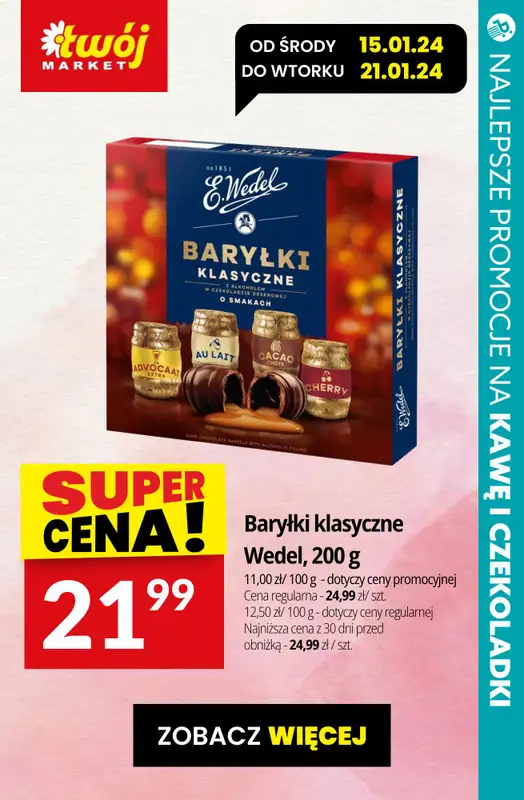 #DZIEŃ BABCI I DZIADKA - gazetka promocyjna Kawa i czekoladki dla Babci i Dziadka od czwartku 16.01 do soboty 18.01 - strona 12