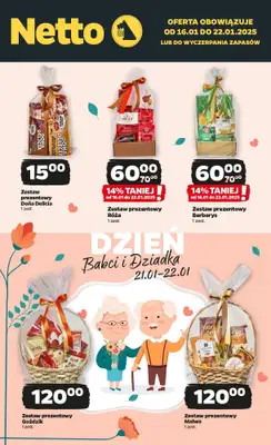 #DZIEŃ BABCI I DZIADKA - gazetka promocyjna Netto I Dzień Babci i Dziadka w Netto! od czwartku 16.01 do niedzieli 19.01
