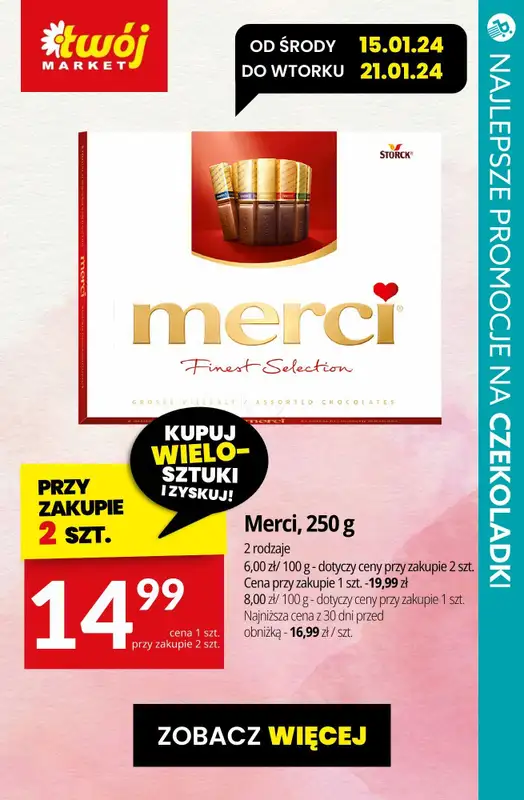 #TOP produkty - gazetka promocyjna Najlepsze promocje na czekoladki od czwartku 16.01 do soboty 18.01 - strona 5