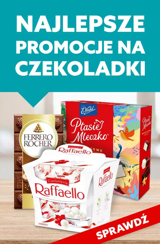 #TOP produkty - gazetka promocyjna Najlepsze promocje na czekoladki od czwartku 16.01 do soboty 18.01