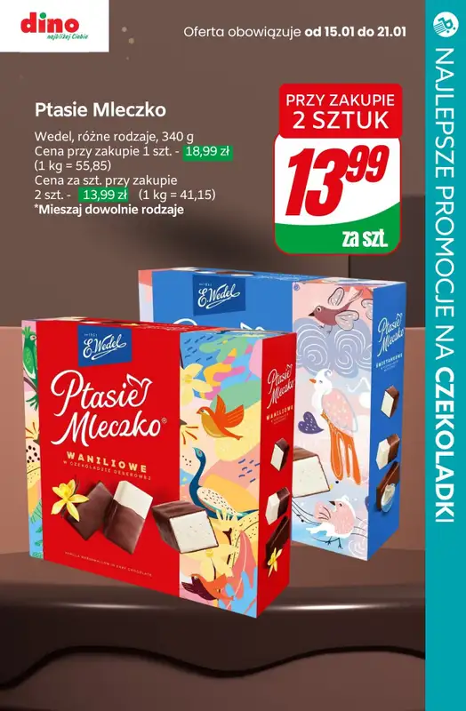 #TOP produkty - gazetka promocyjna Najlepsze promocje na czekoladki od czwartku 16.01 do soboty 18.01 - strona 4