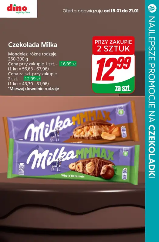 #TOP produkty - gazetka promocyjna Najlepsze promocje na czekoladki od czwartku 16.01 do soboty 18.01 - strona 7