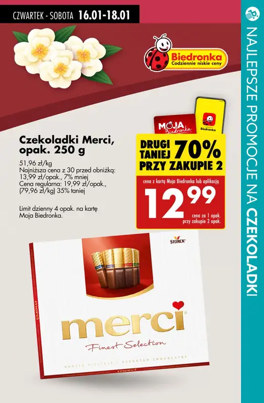 #TOP produkty - gazetka promocyjna Najlepsze promocje na czekoladki od czwartku 16.01 do soboty 18.01 - strona 2