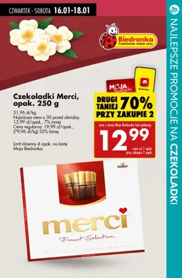 #TOP produkty - gazetka promocyjna Najlepsze promocje na czekoladki od czwartku 16.01 do soboty 18.01 - strona 2 #TOP produkty - gazetka promocyjna Najlepsze promocje na czekoladki od czwartku 16.01 do soboty 18.01 - strona 2