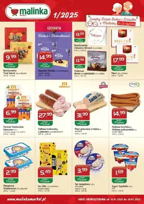 MALINKA - gazetka promocyjna Gazetka od czwartku 16.01 do środy 29.01 MALINKA - gazetka promocyjna Gazetka od czwartku 16.01 do środy 29.01