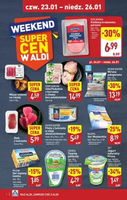 #OKAZJE w sklepach - gazetka promocyjna Weekend super cen w Aldi! od czwartku 23.01 do niedzieli 26.01 - strona 2 #OKAZJE w sklepach - gazetka promocyjna Weekend super cen w Aldi! od czwartku 23.01 do niedzieli 26.01 - strona 2