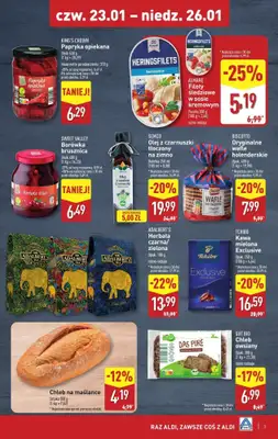 #OKAZJE w sklepach - gazetka promocyjna Weekend super cen w Aldi! od czwartku 23.01 do niedzieli 26.01 - strona 3 #OKAZJE w sklepach - gazetka promocyjna Weekend super cen w Aldi! od czwartku 23.01 do niedzieli 26.01 - strona 3