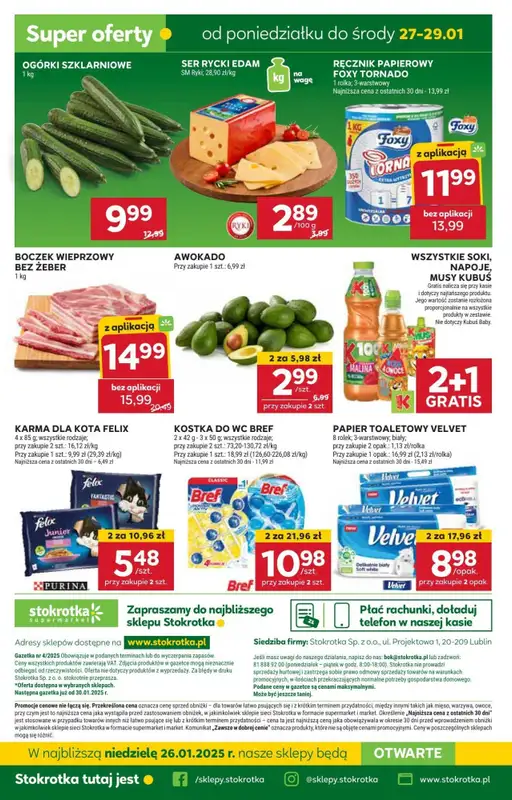 #OKAZJE w sklepach - gazetka promocyjna Stokrotka | Gazetka Supermarket od czwartku 23.01 do środy 29.01 - strona 30