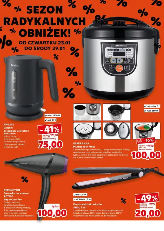 #OKAZJE w sklepach - gazetka promocyjna Oferta Kaufland - Non Food od czwartku 23.01 do środy 29.01 - strona 4