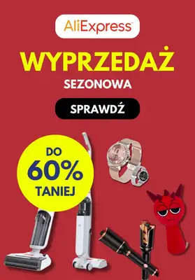 AliExpress - gazetka promocyjna Do -60% sezonowa wyprzedaż od czwartku 23.01 do piątku 07.02