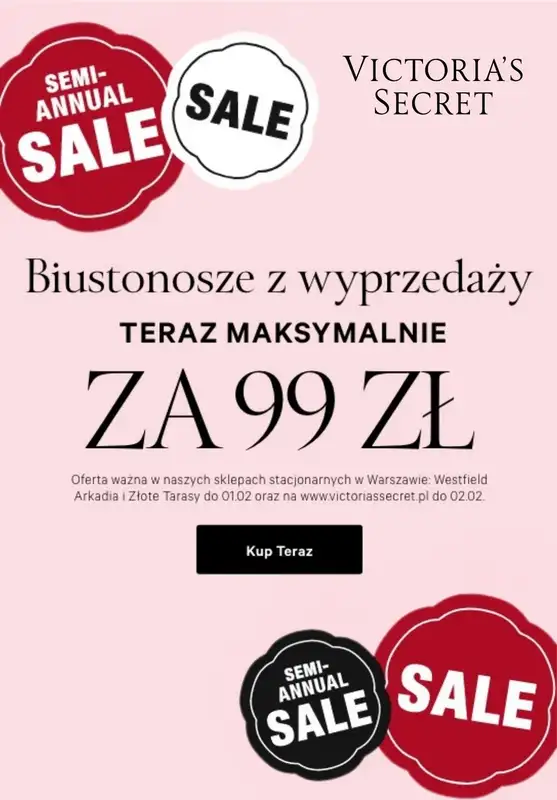 Victoria's Secret - gazetka promocyjna 2 za 1 majtki z wyprzedaży od piątku 24.01 do niedzieli 26.01 - strona 12