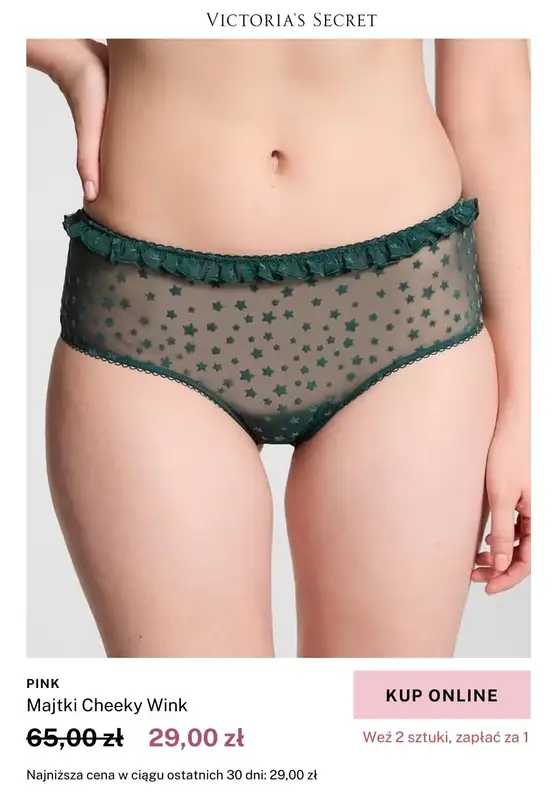 Victoria's Secret - gazetka promocyjna 2 za 1 majtki z wyprzedaży od piątku 24.01 do niedzieli 26.01 - strona 2