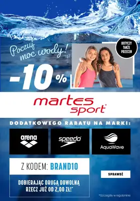 Martes Sport - gazetka promocyjna Dodatkowe -10% na produkty do pływania od piątku 24.01 do piątku 31.01