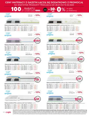 Salony Agata - gazetka promocyjna Gazetka od wtorku 28.01 do soboty 15.02 - strona 12