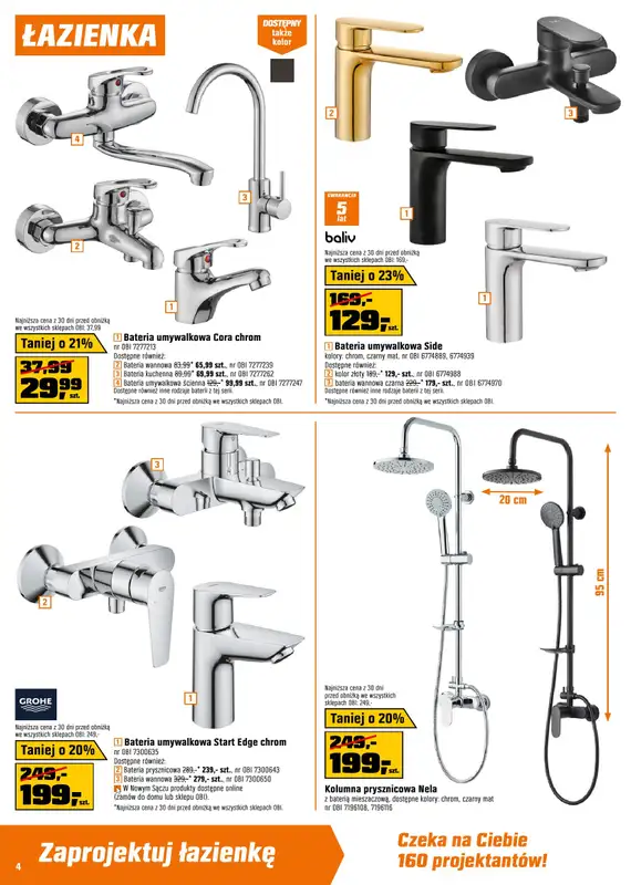 OBI - gazetka promocyjna Gazetka od środy 29.01 do wtorku 18.02 - strona 4