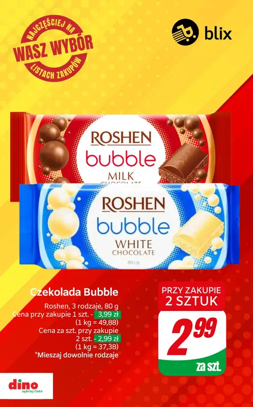 #Wasz wybór - gazetka promocyjna Dino | Wasz wybór - najczęściej na listach zakupów! od czwartku 30.01 do wtorku 04.02 - strona 7