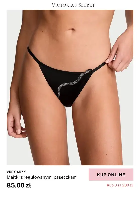 Victoria's Secret - gazetka promocyjna Majtki - 3 za 200 zł od piątku 31.01 do środy 05.02 - strona 2