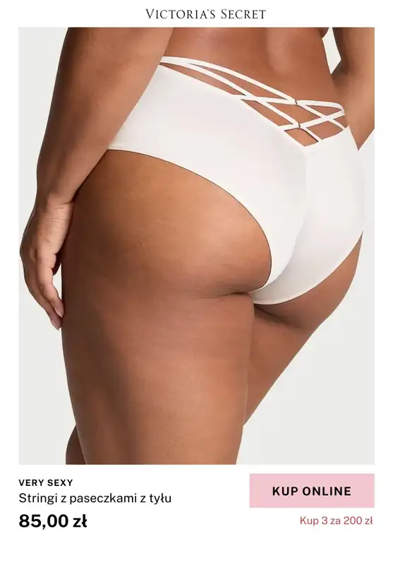 Victoria's Secret - gazetka promocyjna Majtki - 3 za 200 zł od piątku 31.01 do środy 05.02 - strona 3