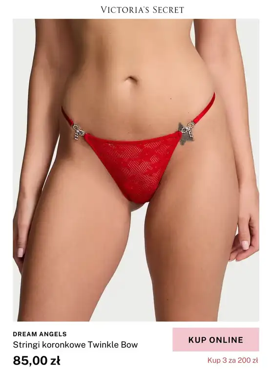 Victoria's Secret - gazetka promocyjna Majtki - 3 za 200 zł od piątku 31.01 do środy 05.02 - strona 5