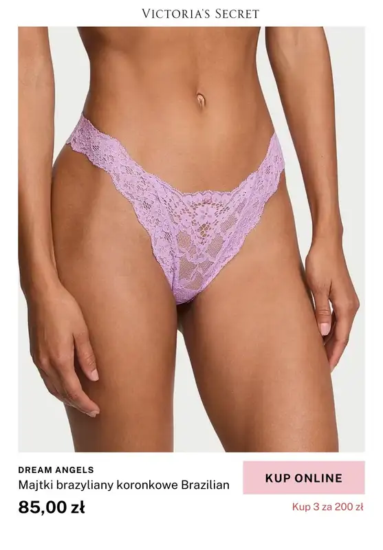 Victoria's Secret - gazetka promocyjna Majtki - 3 za 200 zł od piątku 31.01 do środy 05.02 - strona 4