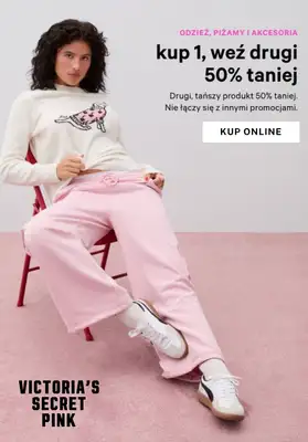 Victoria's Secret - gazetka promocyjna -50% na drugi, tańszy produkt: odzież, piżamy i akcesoria od poniedziałku 03.02 do poniedziałku 10.02 Victoria's Secret - gazetka promocyjna -50% na drugi, tańszy produkt: odzież, piżamy i akcesoria od poniedziałku 03.02 do poniedziałku 10.02