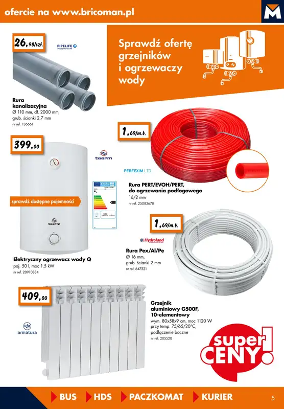 Bricoman - gazetka promocyjna Gazetka od poniedziałku 03.02 do niedzieli 23.02 - strona 5