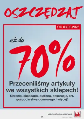 KiK - gazetka promocyjna Gazetka od piątku 07.02 do niedzieli 16.02 - strona 21
