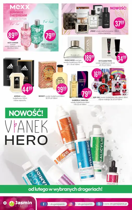Drogerie Jasmin - gazetka promocyjna Gazetka od poniedziałku 10.02 do piątku 28.02 - strona 4
