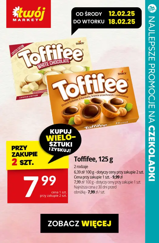 #Walentynki - gazetka promocyjna CZEKOLADKI na Walentynki - najlepsze oferty! od czwartku 13.02 do soboty 15.02 - strona 12