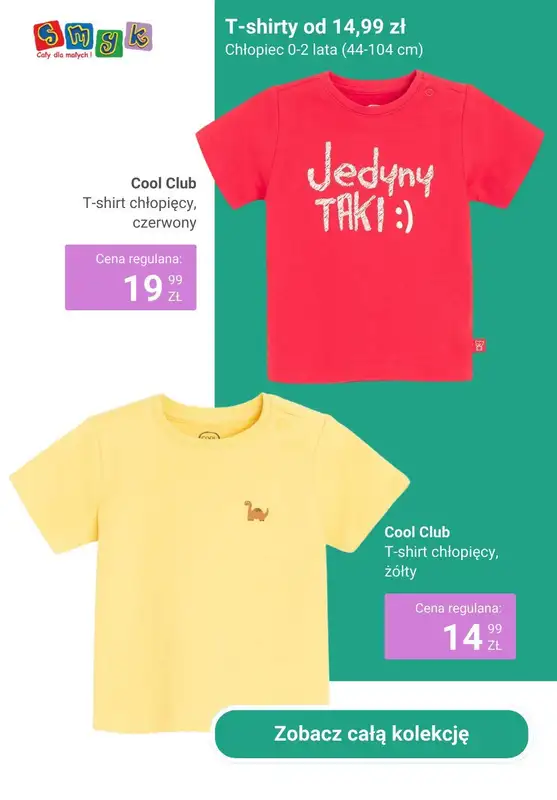 #Nowe kolekcje - gazetka promocyjna Smyk | T-shirty od 14,99 zł od wtorku 18.02  - strona 3