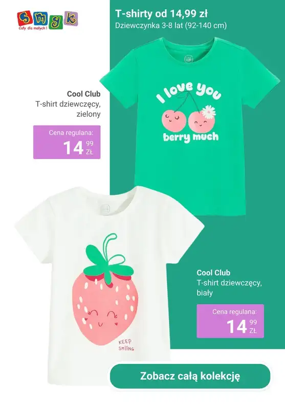 #Nowe kolekcje - gazetka promocyjna Smyk | T-shirty od 14,99 zł od wtorku 18.02  - strona 4