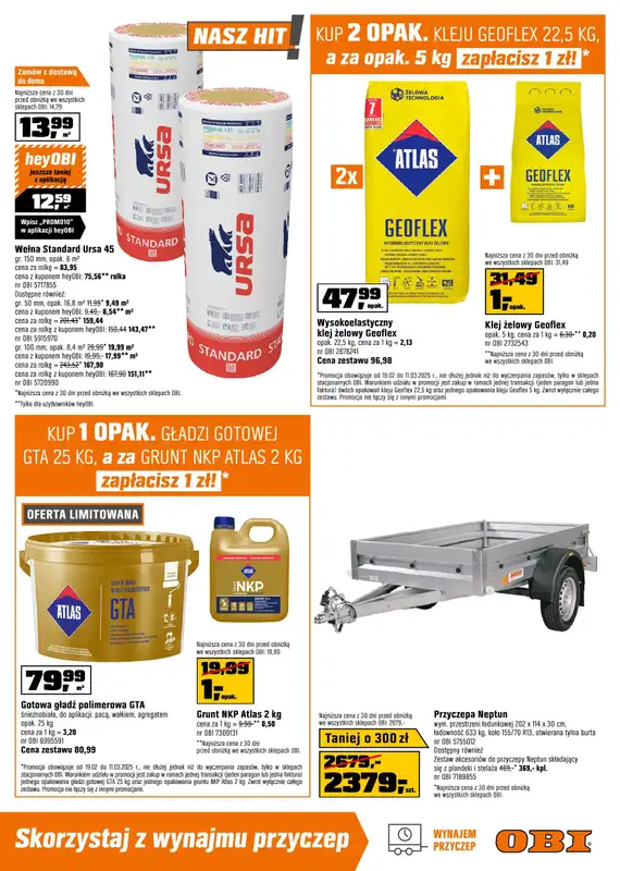 OBI - gazetka promocyjna Gazetka od środy 19.02 do wtorku 11.03 - strona 15