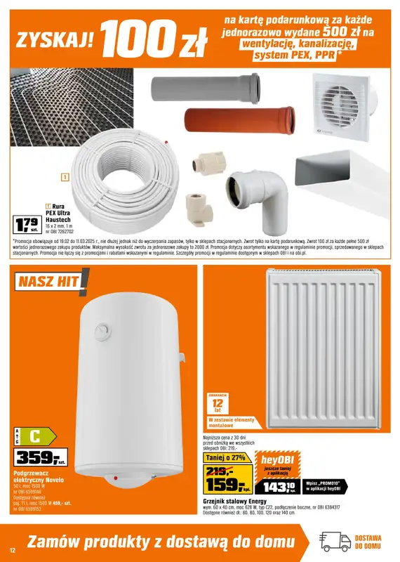 OBI - gazetka promocyjna Gazetka od środy 19.02 do wtorku 11.03 - strona 12