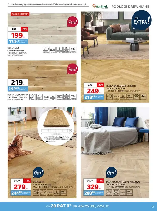 Komfort - gazetka promocyjna Gazetka od środy 19.02 do wtorku 25.03 - strona 21