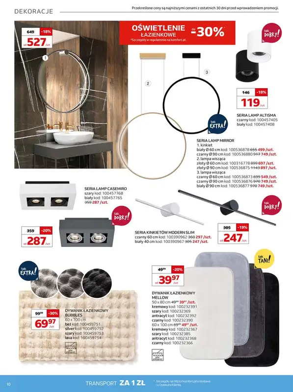 Komfort - gazetka promocyjna Gazetka od środy 19.02 do wtorku 25.03 - strona 10