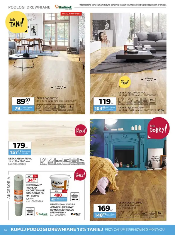 Komfort - gazetka promocyjna Gazetka od środy 19.02 do wtorku 25.03 - strona 20