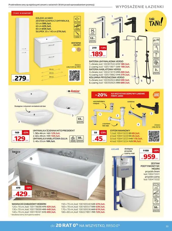 Komfort - gazetka promocyjna Gazetka od środy 19.02 do wtorku 25.03 - strona 33