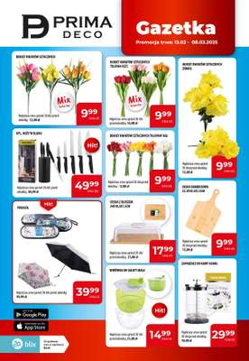 Prymus AGD / Prima Deco - gazetka promocyjna Gazetka od czwartku 20.02 do soboty 08.03