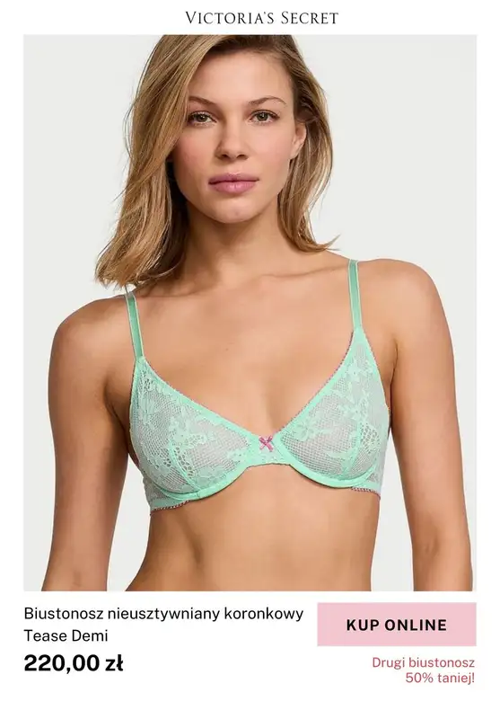 Victoria's Secret - gazetka promocyjna -50% na drugi biustonosz od czwartku 20.02 do niedzieli 23.02 - strona 8