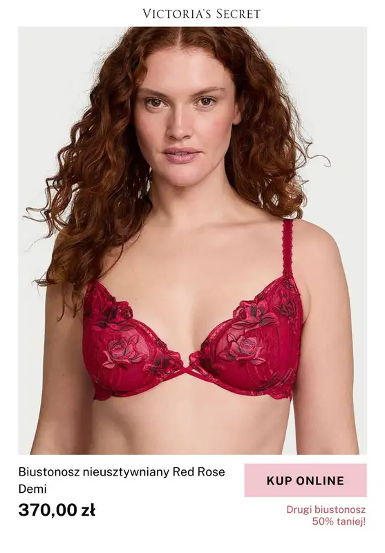 Victoria's Secret - gazetka promocyjna -50% na drugi biustonosz od czwartku 20.02 do niedzieli 23.02 - strona 7